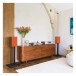 JBL L52 Classic Speakers with JS-65 Stands (Pair) - lifestyle orange grilles