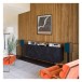 JBL L52 Classic Speakers with JS-65 Stands (Pair) - lifestyle with blue grilles
