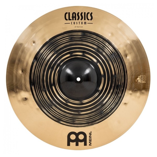 Meinl Classics Custom Dual 20'' Crash Cymbal & Gear4music Boom Arm Stand, Black