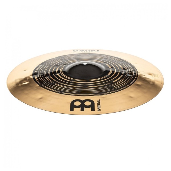 Meinl Classics Custom Dual 20'' Crash Cymbal & Gear4music Boom Arm Stand, Black