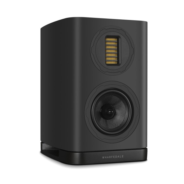 Wharfedale EVO 5.1 Bookshelf Speakers (Pairs), Black - Left side view
