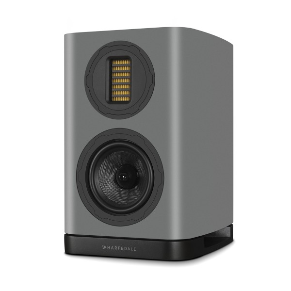 Wharfedale EVO 5.1 Bookshelf Speakers (Pair), Lunar Grey - Right side view