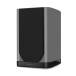 Wharfedale EVO 5.1 Bookshelf Speakers (Pair), Lunar Grey - Right side view, grille attached