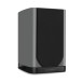 Wharfedale EVO 5.1 Bookshelf Speakers (Pair), Lunar Grey - Left side view, grille attached