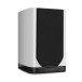 Wharfedale EVO 5.1 Bookshelf Speakers (Pair), White - Left side view, grille attached