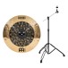 Meinl Classics Custom Dual 22'' Ride Cymbal & Gear4music Boom Arm Stand, Black