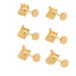 Fender Vintage-Style Strat/Tele Tuners, Gold (6) - main 