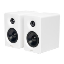 Edifier M60 Compact Desktop Hi-Res Bluetooth Speakers with Stands (Pair), White