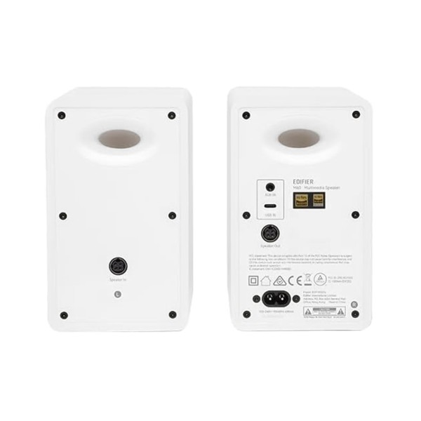 Edifier M60 Desktop Bluetooth Speakers with Stands (Pair), White