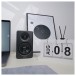 Edifier M60 2.0 Compact Desktop Hi-Res Bluetooth Speaker System With Stands, Black - lifestyle white room 