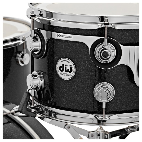 DW Collectors Series 3-Piece SSC Maple Shell Pack - Black Ice Finish Ply, Chrome Hardware