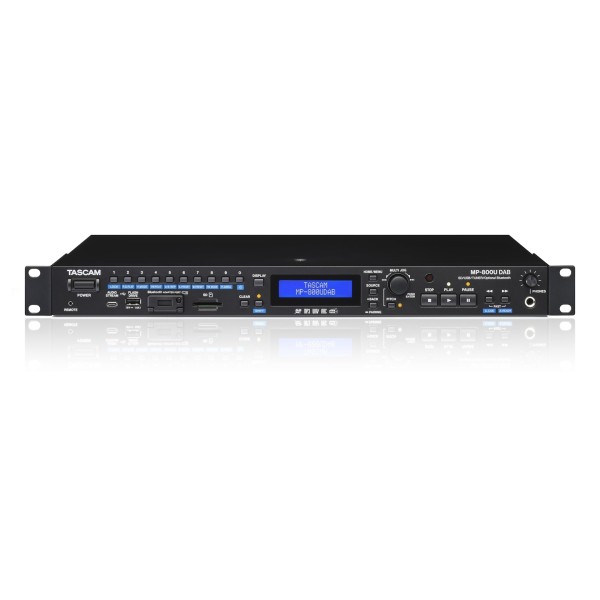 Tascam MP-800UDAB SD/USB Media Player With DAB/FM Tuner - Front