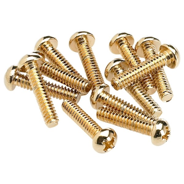 Fender Pickup and Selector Switch Mounting Screws (12) (Gold)