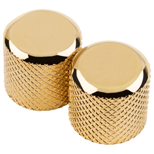 Fender Telecaster/Precision Bass Dome Knobs (Gold) (2) - main 