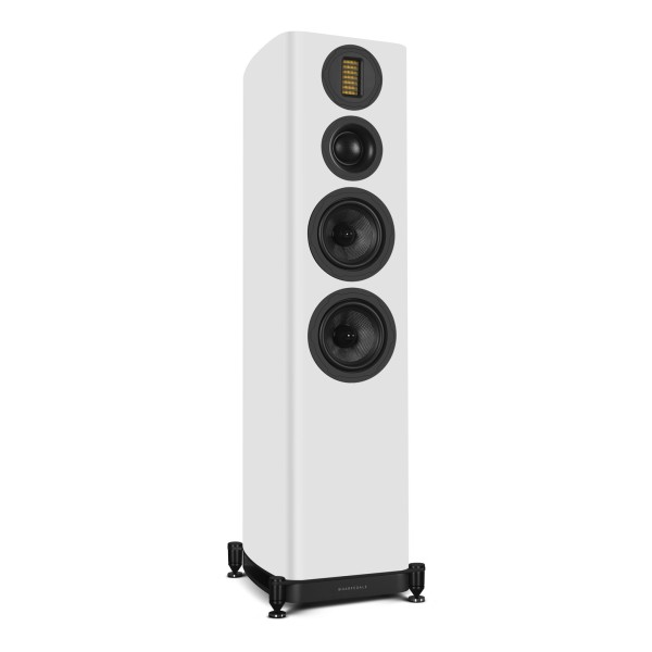 Wharfedale Evo 5.4 Floorstanding Speakers (Pair), White - Left side view