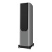 Wharfedale Evo 5.4 Floorstanding Speakers (Pair), Lunar Grey - Right side view, grille attached
