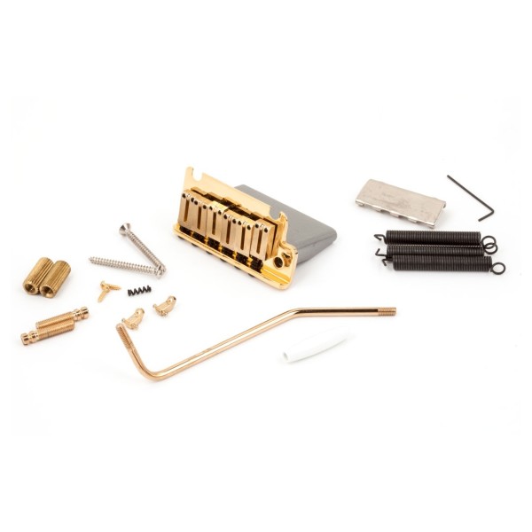 Fender American Series Stratocaster ('86-'07) Tremolo Bridge Assembly (Gold) - main 