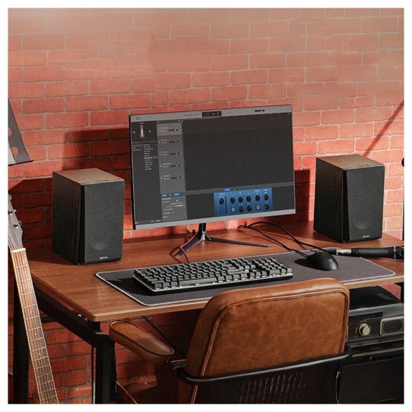 Edifier R990BT Active 2.0 Bookshelf Bluetooth Speaker Set, Black - lifestyle 2