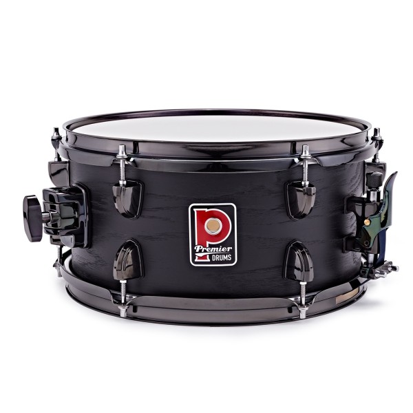 Premier Artist 12" x 6" Birch Snare Drum, Stealth Black 