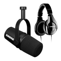 Shure MV7X XLR Podcast Microphone with Free SRH240 Headphones