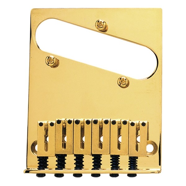 Fender 6-Saddle American Series Telecaster Bridge Assembly, Gold 