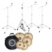 Istanbul Agop XIST Power Cymbal Set With Free 18'' Crash & Bag & Gibraltar 4000 Lightweight Stands