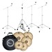 Istanbul Agop XIST Brilliant Cymbal Set With Free 18'', Bag & Gibraltar 4000 Lightweight Stands