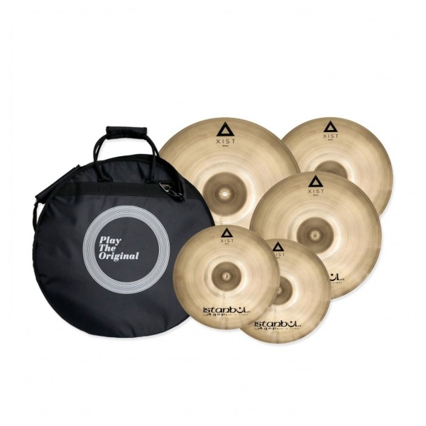 Istanbul Agop XIST Brilliant Cymbal Set With Free 18'', Bag & Gibraltar 4000 Lightweight Stands