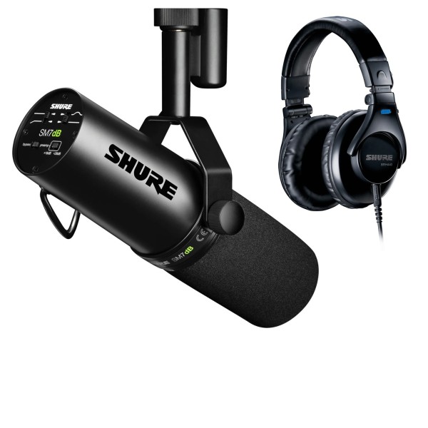 Shure SM7dB Active Dynamic Microphone with Free SRH440 Headphones
