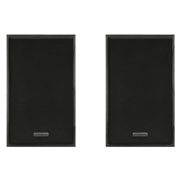 Mission 750 Bookshelf Speakers (Pair), Black - grille on 