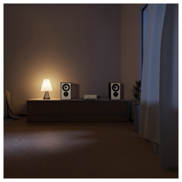 Mission 778x Integrated Amplifier with 750 Bookshelf Speakers, Silver/Black - lifestyle 3 