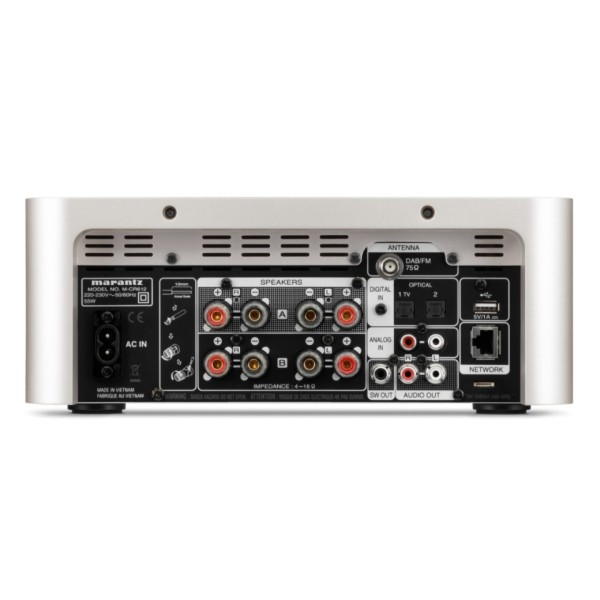 Marantz Melody X M-CR612 All-In-One Hi-Fi System, Silver-Gold - rear 