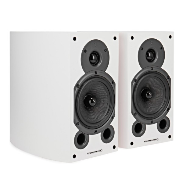 Wharfedale Diamond 9.1 Bookshelf Speakers (Pair), White - right face 