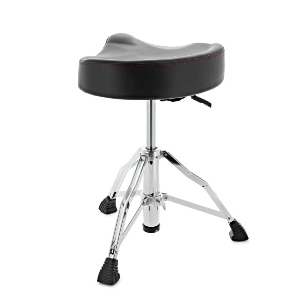 Hydraulic Saddle Drum Throne by Gear4music