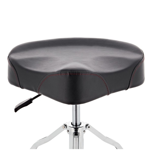 Hydraulic Saddle Drum Throne by Gear4music