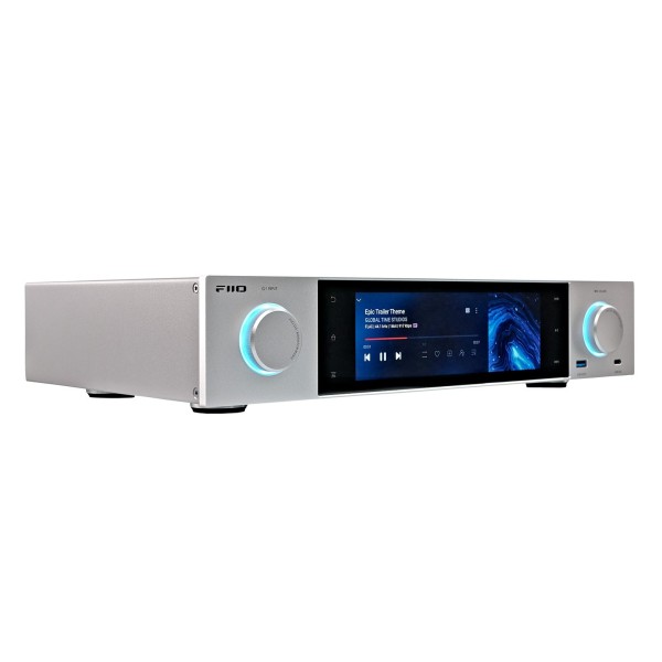 FiiO S15 Audio Streamer Silver - angled