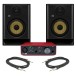 Focusrite Scarlett Solo (3rd Gen) and KRK ROKIT RP5 G5 Studio Monitor Bundle - Bundle