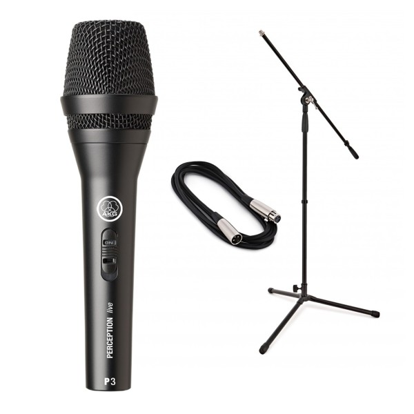 AKG P3-S Dynamic Handheld Microphone Bundle