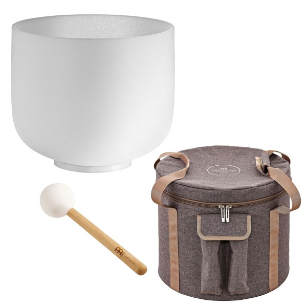 Meinl Sonic Energy 12" Crystal Singing Bowl With Brown Bag, Navel Chakra