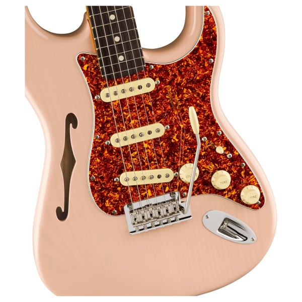 Fender Limited Edition American Professional II Stratocaster Thinline, Shell Pink - body 