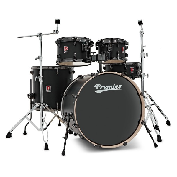 Premier Artist 22" 5pc Modern Rock Drum Kit, Matte Black