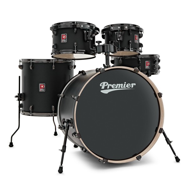 Premier Artist 22" 5pc Modern Rock Shell Pack, Matte Black