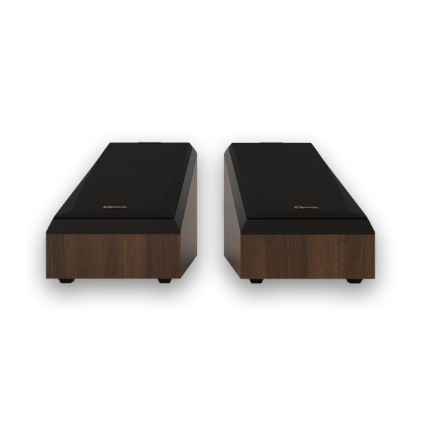 Klipsch RP-500SA MKII Dolby Atmos Surround Speaker (Pair), Ebony front view with magnetic grille