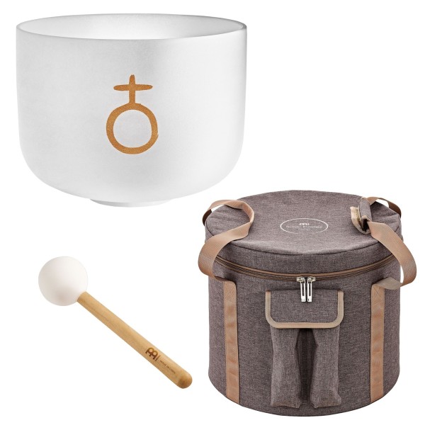 Meinl Planetary Tuned Crystal 12" Singing Bowl Set, Earth Year / Om
