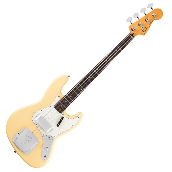 Fender Limited Edition Laura Lee Jazz Bass RW, Vintage White - front