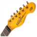 Vintage V62 Icon, Distressed Black - headstock