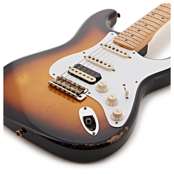 Fender Custom Shop 1956 Stratocaster HSS Relic, Super Faded Aged 2-Colour Sunburst - body 