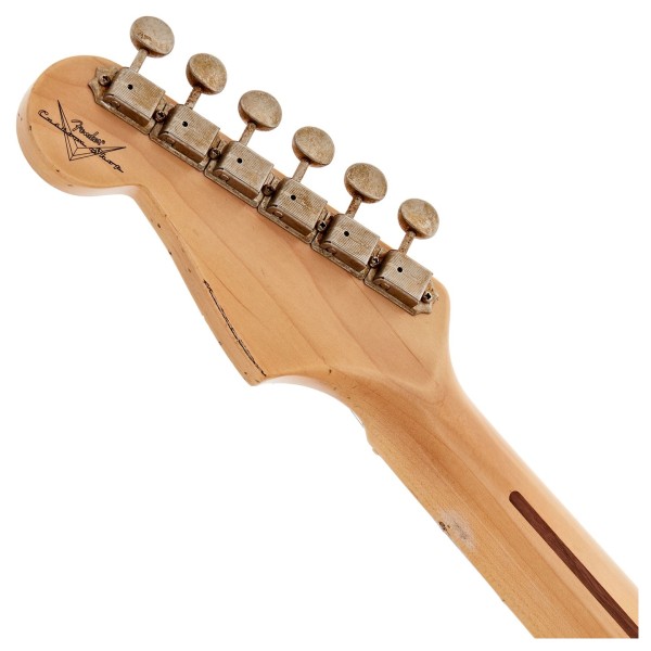 Fender Custom Shop 1956 Stratocaster HSS Relic, Super Faded Aged 2-Colour Sunburst - headstock back 