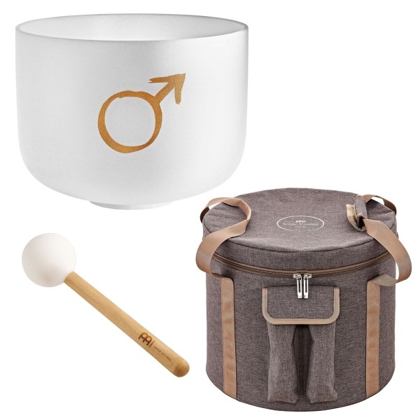 Meinl Planetary Tuned 12" Crystal Singing Bowl Set, Mars