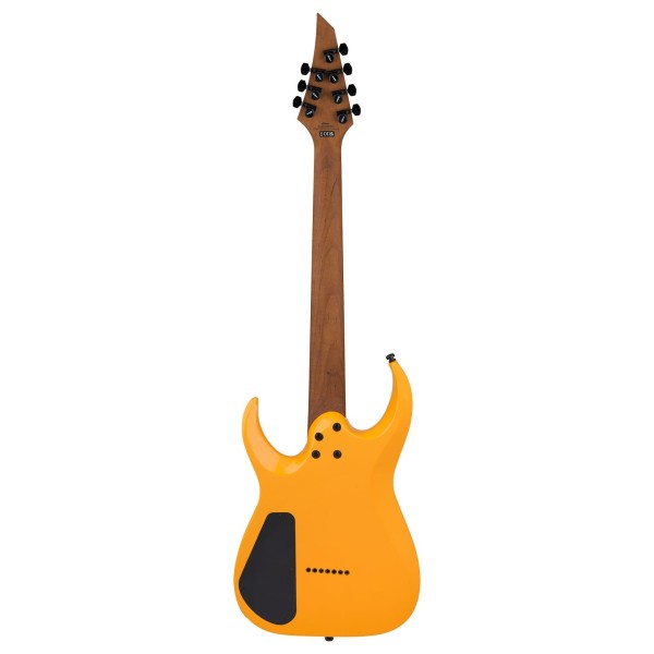 Jackson Pro Series Signature Misha Mansoor Juggernaut HT7, Ebony Fingerboard, Signal Yellow - back 